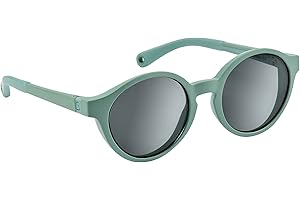 BÉABA, Lunettes de soleil pour Enfants 2-4 ans, Protection 100% UV - CAT 3, Protection Latérale, Confort Optimal, Branches ajustables 360°, Tropical green