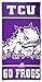 Produktbild Wincraft Snack-Schale Texas Christian University TCU gehörnten Frösche Strandtuch, Go Frösche Edition mit Premium Spectra Grafiken, 76,2 x 152,4 cm
