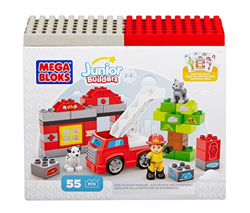 Junior Builders Estación de Bomberos, juego de construcción (Mega Brands 07153)