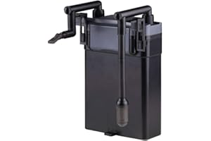 AquaOne Filtre Hang On HBL-803 I Filtre extérieur pour aquarium jusqu'à 150 l I Filtre d'aquarium de qualité supérieure 500 l/h I Filtre de remorque réglable Pompe 6 W