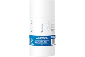 Be Bodywise 7% Glycolic Acid Exfoliating Body Stick | Gentle & Hydrating Formula | Infused with Shea Butter, Sunflower Seed Oil & Salicylic Acid | Exfoliates Dry Skin, Fades Bumps & Ingrown Hair | 30g