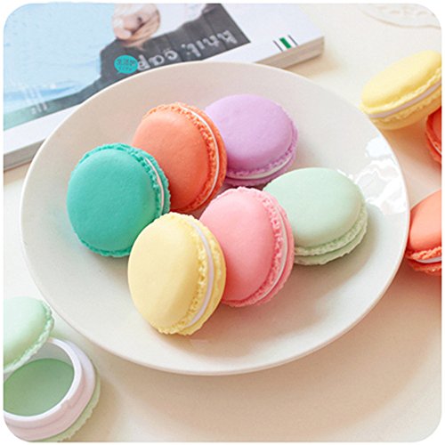Dealglad® 6 x Aufbewahrungsbox Design Mini-Macaron, für Ring, Ohrringe, Schmuck, Aufbewahrungsbox, Schaufenster, zufällige Farbe - 2