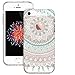 Produktbild VPOWER® iPhone SE / 5S / 5 TPU Silikon Hülle Case Cover Schutzhülle transparent mit Tribal Motiv [ Dudada ]