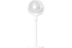 Smart Standing Air Circulation Fan EU | Tyst golvfläkt med 3D-oscillering, 100 steg, DC-motor och app, effektiv rumsfl