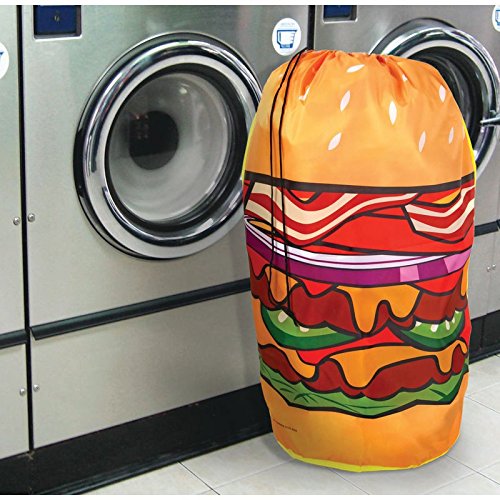 Hamburger Wäschesack – Fast Food Wäschesammler Burger Wäschekorb Diner - 2
