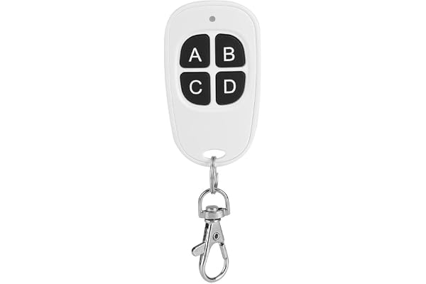Télécommande Garage Universelle, EV327 433 MHz 1~4 Canaux Transmetteur de Télécommande sans Fil Jusqu' à 100m RF Contrôleur Facile pour Porte Garage.(4 Boutons)