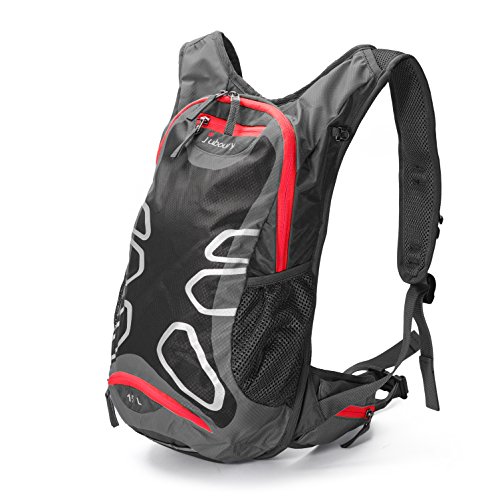 Juboury 15L Hadration Pack–Trinkrucksack mit 2L Trinkblase und Schutzabdeckung für alle Wetter zum Laufen, Wandern, Radfahren und für alle anderen Outdoor-Sportarten bei der Sie Flüssigkeit benötigen - 3