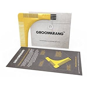 GROOMARANG Beard comb & Bart Template for the perfect Bartfom, Bart Styling, Shaving the Bart line, Symmetrical Bart by… - Image 2