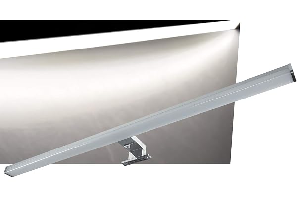 LED spegelljus badrumslampa 78 cm 14 watt 2000 lumen IP44 spegelskåpsljus vägg- och ytmonteringsbelysning för skåp spegel badrum aluminium ser neutral vit ut
