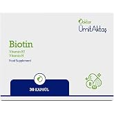 Dr. &Uuml;mit Aktaş Biotin 5000mcg D-Biotin (B7 + Vit.H) Sa&ccedil; Vitamini G&uuml;&ccedil;lendirici Takviye 30 Kaps&uuml;l