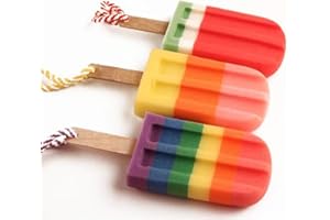 TEOGNEOT 3 Piezas de Ducha Esponja Esponja en Forma de Helado Depurador Creativo Bañera de Baño de Hielo