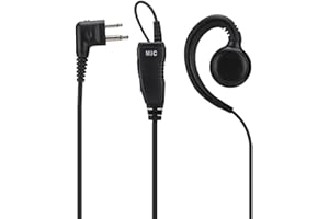 Tosuny Casque d'écoute bi-directionnel avec Microphone pour Motorola XT420, XT460, DLR1020, DLR1060, pour Yaesu FT-4VR, FT-4XR,