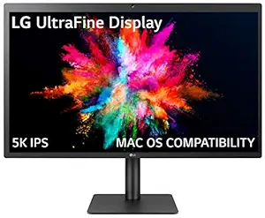 LG Ultrafine 27 Inch 5K (5120 x 2880) IPS Monitor - with Mac OS Compatibility - Thunderbolt 3 Port with 94W Power Delivery - 27MD5KL