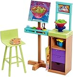 Gracias a los conjuntos Barbie, los lugares de trabajo se convierten en espacios de juego con muebles y accesorios relacionados con el trabajo que permiten a las niñas explorar sus aspiraciones