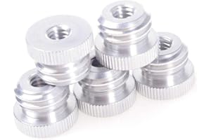 ANGEEK 5 szt. 1/4 cala żeńskie na 5/8 cala standardowe adaptery konwertowe do tripodów laserowych