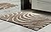 Produktbild Hochwertiger Badteppich, Teppich, 50 x 80 cm, Welle, Braun/Creme