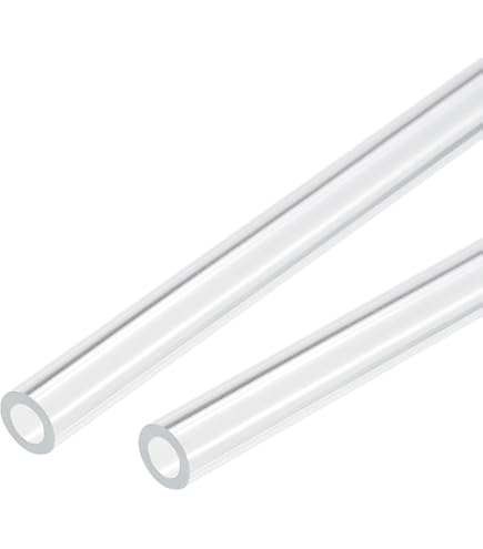 QUARKZMAN PC Rohr Transparent - 21x25mm, 250mm Länge Für DIY Projekte