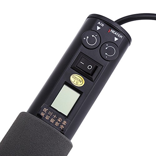 Yosoo 450W 220V Profi LCD Heißluftpistole Heißluftgebläse Heißluftfön Heißluft Löten - 5