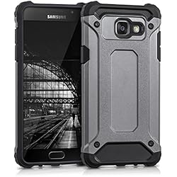 kwmobile Funda para Samsung Galaxy A5 (2016) - Carcasa [híbrida] de [TPU] con diseño Transformer en [Antracita/Negro]