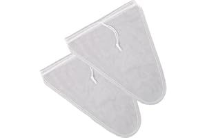 wilcractk Sac A Lait Vegetal Etamine Alimentaire En Nylon Forme V Triangulaire Lot De 2 Grande Capacité Résistant Et Réutilisable Pour Jus Lait De Noix Bière Soja Cuisine Maison