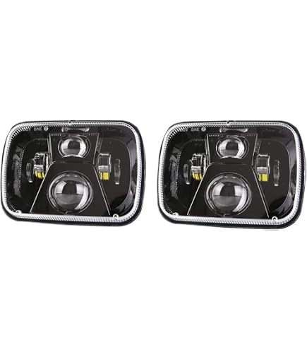 Fari A LED Rettangolari 7 Pollici Per Jeep Wrangler Cherokee - Abbaglianti/anabbaglianti, DRL, Frecce Ambra, IP68, Alluminio Pressofuso