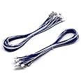 Arcity 20 Pcs Arcade Button Wires Harness Cable for Zero Delay USB Encoder PCB with 0.187" 4.8mm Terminals 15.74inch Compatible with Micro Switches HAPP Style Arcade Buttons Joysticks New