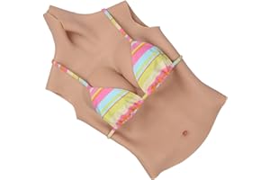 Wisfancy Pechos de Silicona, Senos de Silicona Realistas Crossdressers Pechos de Silicona C-G Cups, Pechos Silicona Realista para Transgéneros Mastectomía Travestis