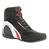 Tejido transpirable Dainese Air JB Botas para Moto, Negro/Blanco/Rojo