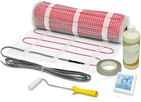 Electric Underfloor Heating Mat Kit for Tiles 150 W/m² • with Touch Screen Thermostat • ALL SIZES • 1.6 m²