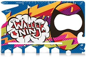 Wallet Ninja LIMITED EDITION (HIPSTER) 18 in 1 Multi-Purpose Credit Card Size Pocket Multi-Tool