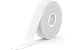 ‎SUPVAN SUPVAN KATASYMBOL E10/E11/E16 Taśma do Etykiet Termiczne Wodoodporne, Samoprzylepne Etykiety Żaroodporne Do Domu, Biura, Szkoły, 15 mm X 6 m, 1 Rolki, Czarny Na Biały