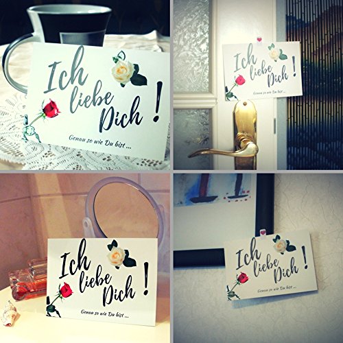 Jahrestag Geschenk für sie & ihn – Elegant Ich liebe Dich sagen – Süße Liebeserklärung für Frau & Mann – Coole Geschenkidee zum Finden Lassen – 15 exklusive Deko Überraschungs-Karten - 4