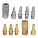 Produktbild Gazechimp 10er-Set 1/4 '' Metall Druckluft Kupplung Schnellkupplung Stecker Schlauchkupplung 1/4 '' Schlauch