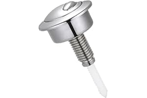 TOPHOMER 1 bouton poussoir double chasse d'eau de toilette - Pièce de rechange (argenté)