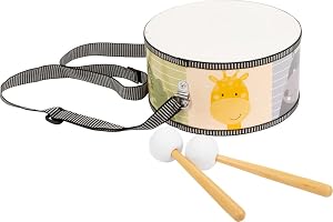Small Foot Trumma "Färgglad Vildmark" Med Djurmotiv Och Träklubbor, För Barn Från 3 År, 11952