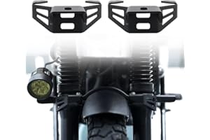 REARACE 2Pcs Motorcycle Spotlight Mount Bracket, Headlight Fog Light Mounting Brackets Compatible with Royal Enfield Himalayan 411 BS4/BS6 2018-2023