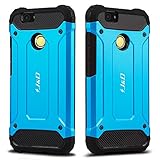 Huawei Nova Hülle, J&D [ArmorBox] [Doppelschicht] [Heavy-Duty-Schutz] Hybrid Stoßfest Schutzhülle für Huawei Nova - Blau - 