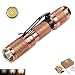 Produktbild LUMINTOP Tool Kupfer EDC für AAA Batterie. Bis zu 80 Lumen Lichtstrom Nichia 219BT LED Clip Taschenlampe für den Schlüsselbund
