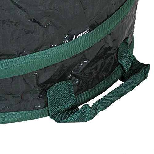 3x VAVIDA Pop Up Gartensack Laubsack Rasensack Gartenabfallsack Abfallsack 120L - 6