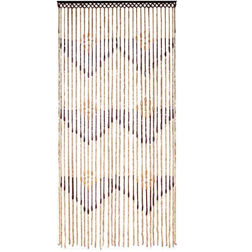 JVL Tuscany appeso in rilievo tenda della porta Display, legno, Multicolore, Legno, 35 x 50 cm