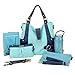 timi & leslie Hannah Pastel Changing Bag (Baby Blue/ Navy)