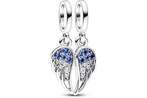 Lkwidi Femme Charms-Famille amour animaux Argent Sterling 925 Pendentif avec Zircon Cubique pour Bracelet