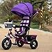 Produktbild KA-ALTHEA- Kinder Tricycle Faltrad Spaziergänger Kinderfahrrad Kinderwagen (Schaum Räder, Lufträder) Kinderroller Skateboard Fahrrad Walker Tricycle ( farbe : Lila , größe : B )