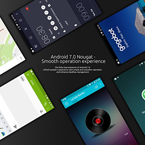 Cubot R9 (2017) Android 7.0 Nougat Dual Sim Smartphone ohne Vertrag, Ultra dÃ¼nnes 5 Zoll HD IPS Touch Display, 2GB+16GB interner Speicher, 13MP Hauptkamera / 5MP Frontkamera, 2.5D gebogener Kapazitiver Bildshirm, nutzbares GPS, Benachrichtigungs LED, MetallrÃ¼ckabdeckung mit 0.1s Fingerabdruck Sensor - 360Â° Erkennung, Schwarz