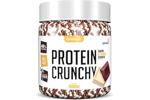Quamtrax | Protein Crunchy (500g) | Gâteaux protéinés | Billes de céréales protéinées - Chocolat noir et blanc