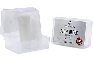 ‎JAG SHAVING Natürlicher Alaunstein für die Rasur After Shave Blutstiller Antiseptikum Alaunblock Beruhigt die Haut nach der Rasur mit Rasierhobel/Rasiermesser
