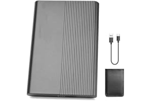 Riyth Disco Duro Externo, Disco Duro Externo Portátil SATA 2,5" HDD,USB Cable Compatible con Xbox,PC,Desktop, Laptop, Chromebook.F131F（Negro