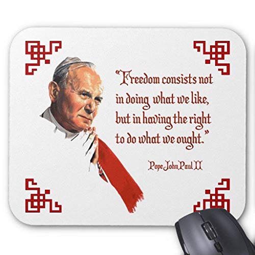 Preisvergleich Produktbild Pope John Paul Ii Freedom Mousepad