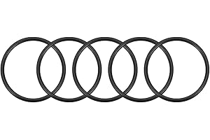 sourcing map O-ring in gomma nitrilica 52 mm OD 45 mm ID 3,5 mm di larghezza, guarnizione di tenuta metrica in gomma nitrilica, confezione da 5