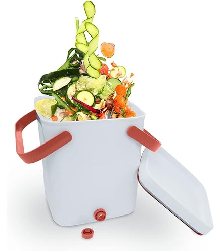 Skaza Bokashi Essential - Kit Compostaggio Domestico Con 2 Secchi Da 15L, Fertilizzante Naturale - Foto 3